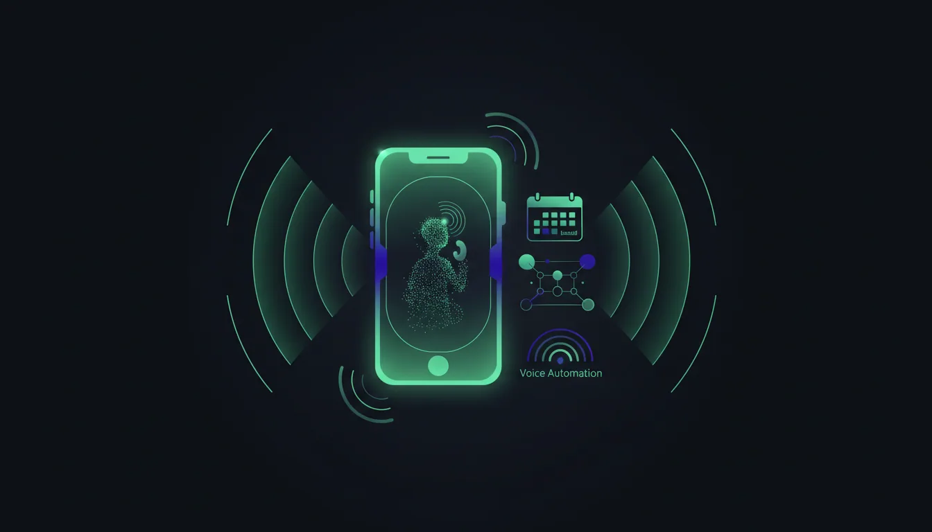 An AI voice agent answering a business phone call and booking an appointment